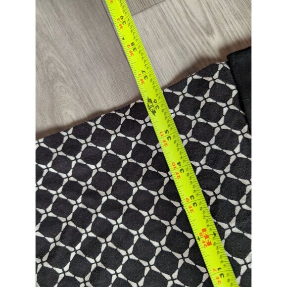 Talbots Womens Sleeveless Black & White Geometric Patterned Dress Size 12P - Picture 6 of 7